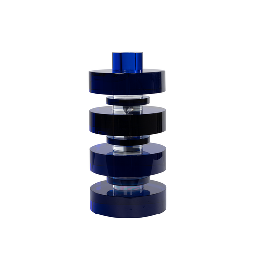 Crystal Candlestick Cobalt S