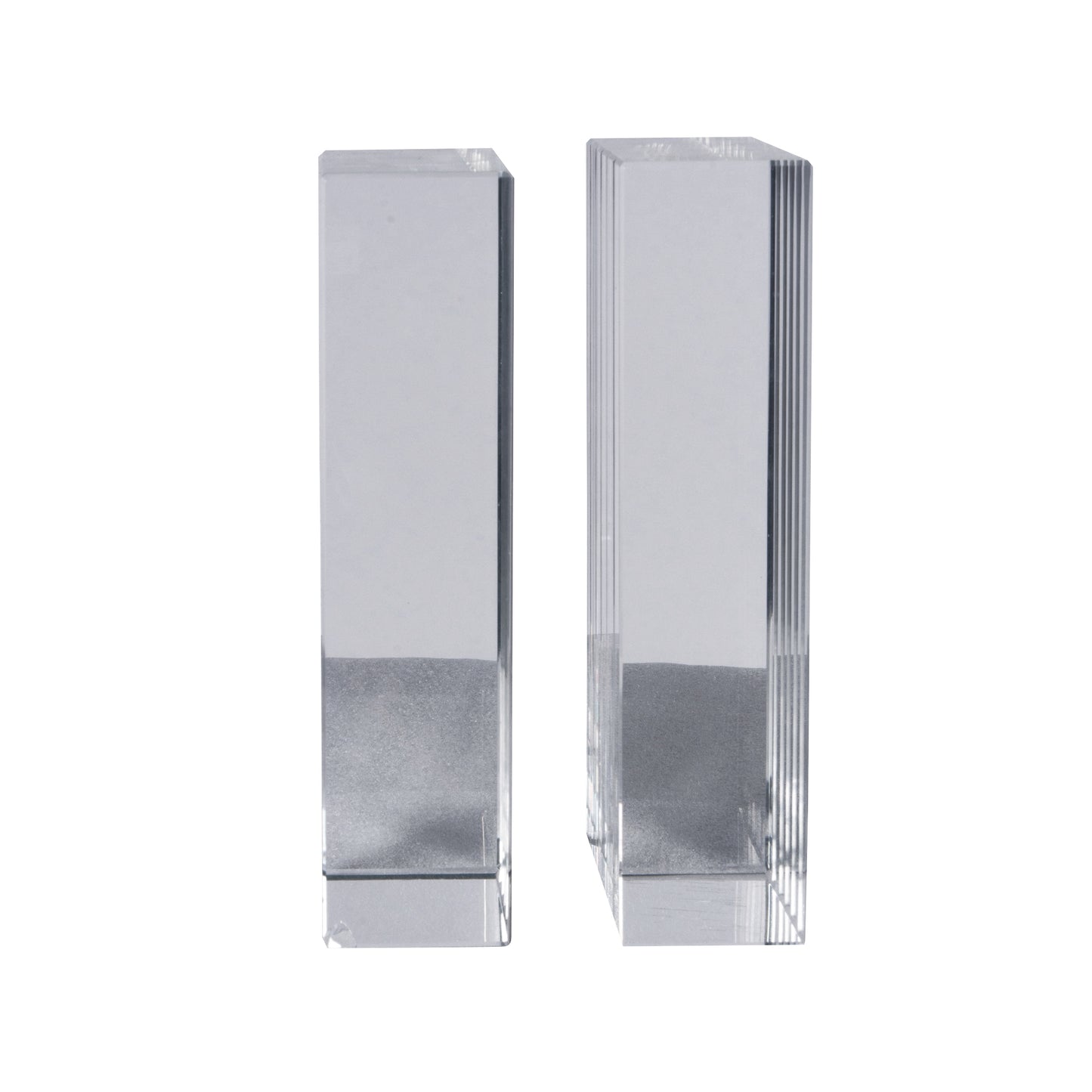 Crystal Striped Bookends
