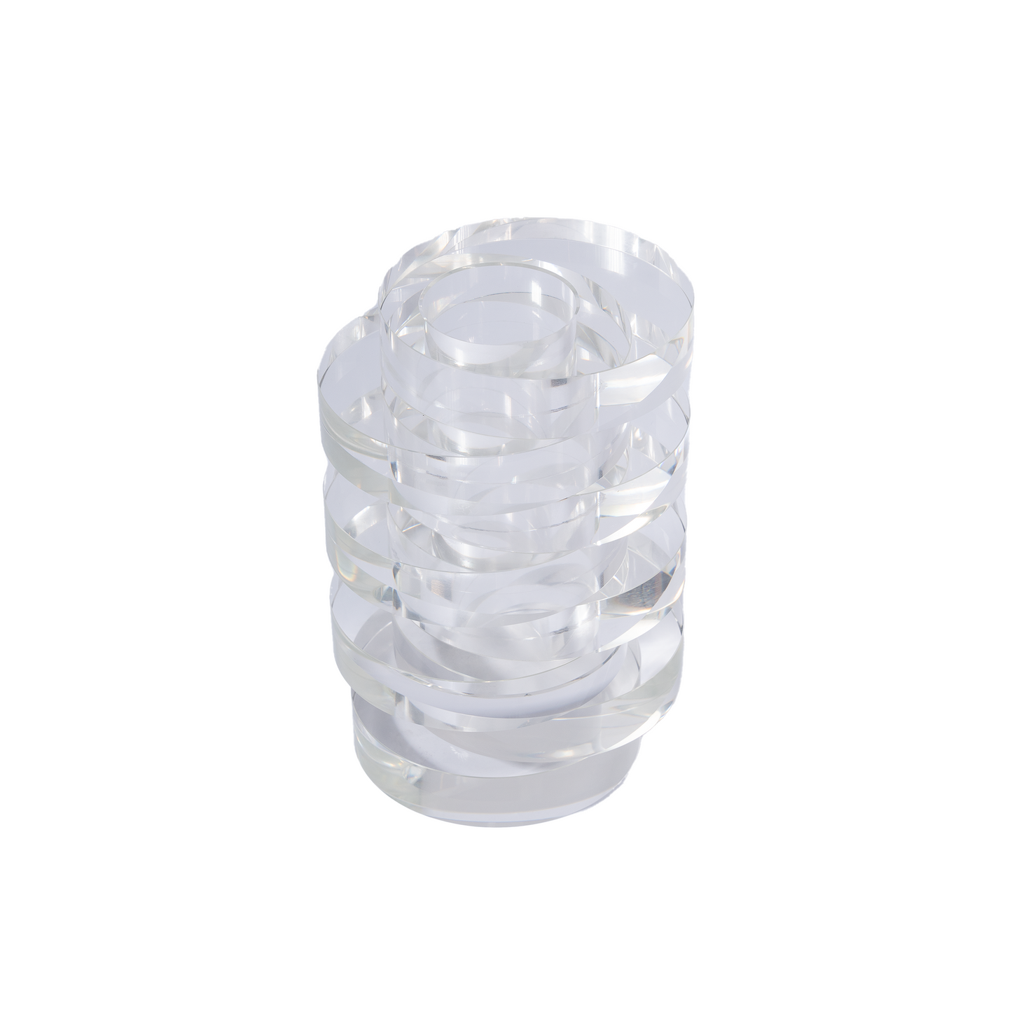 Crystal Disk Vase L