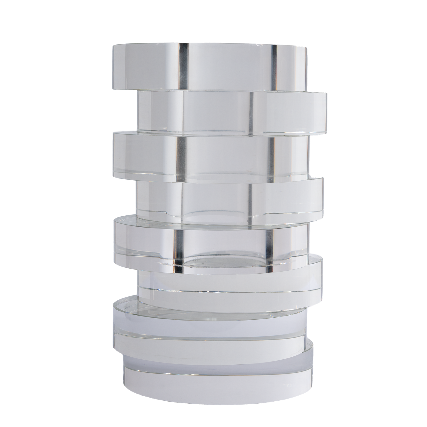 Crystal Disk Vase L