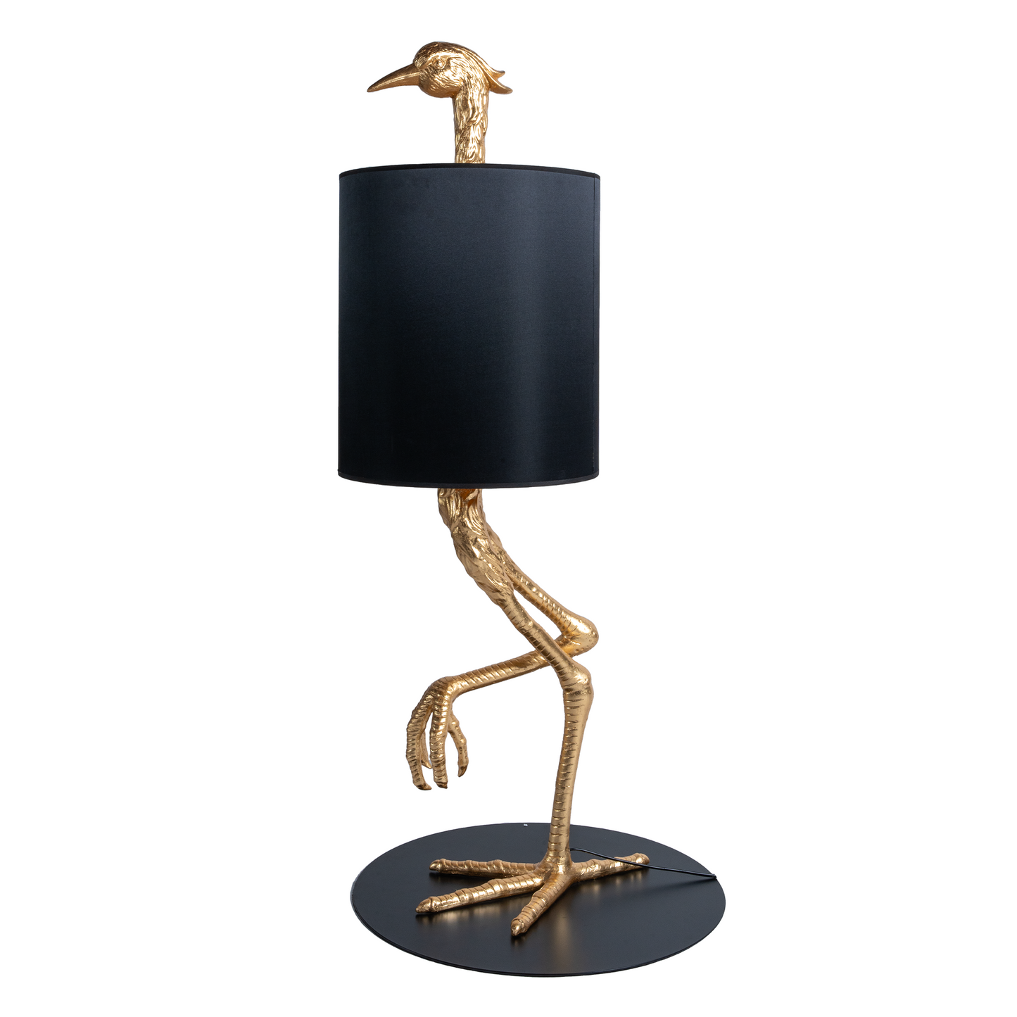 Golden Crane Floor Lamp