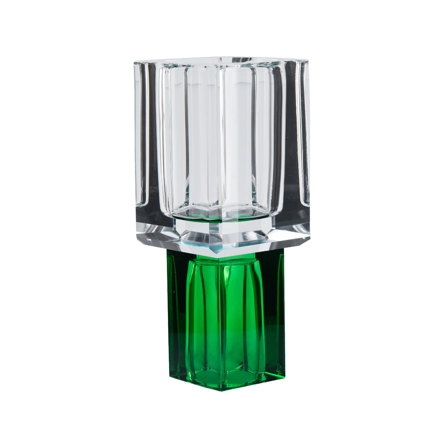 Block Glass Vase