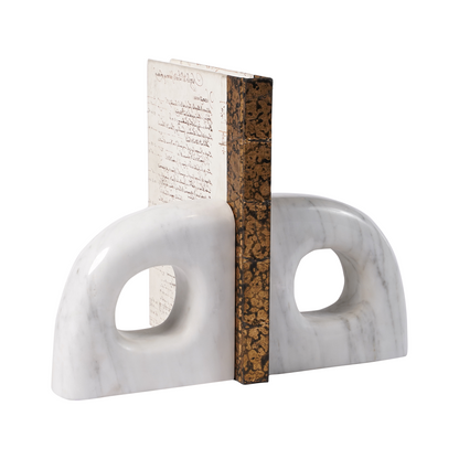 Punctured Marble Bookend