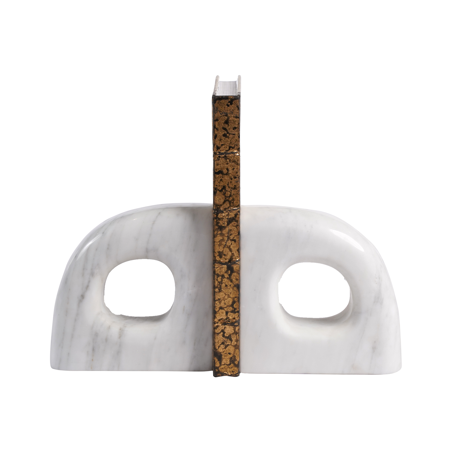 Punctured Marble Bookend