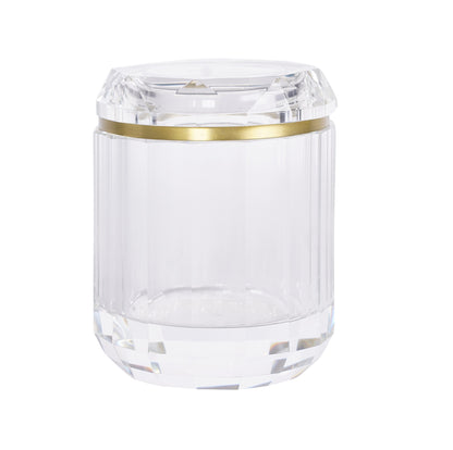 Gold Ring Crystal Jar S