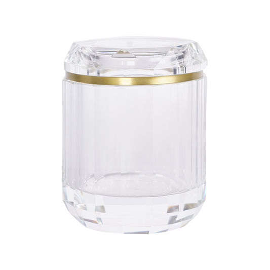 Gold Ring Crystal Jar