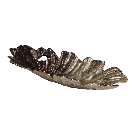 Toned Leaf Platter Small