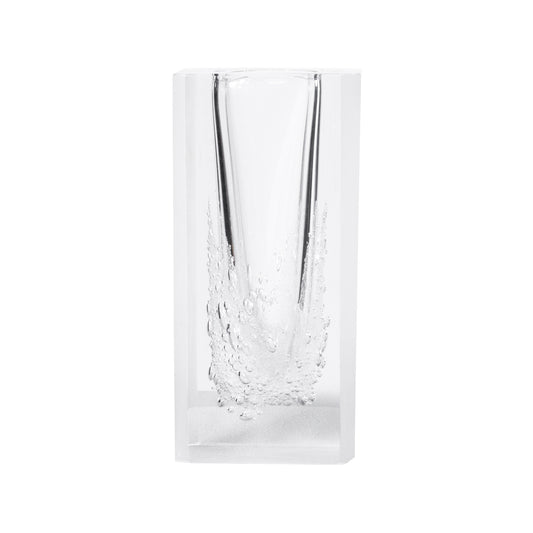 مزهرية عمودية مربعة كبيرة