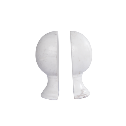 Marble Spherical Bookend