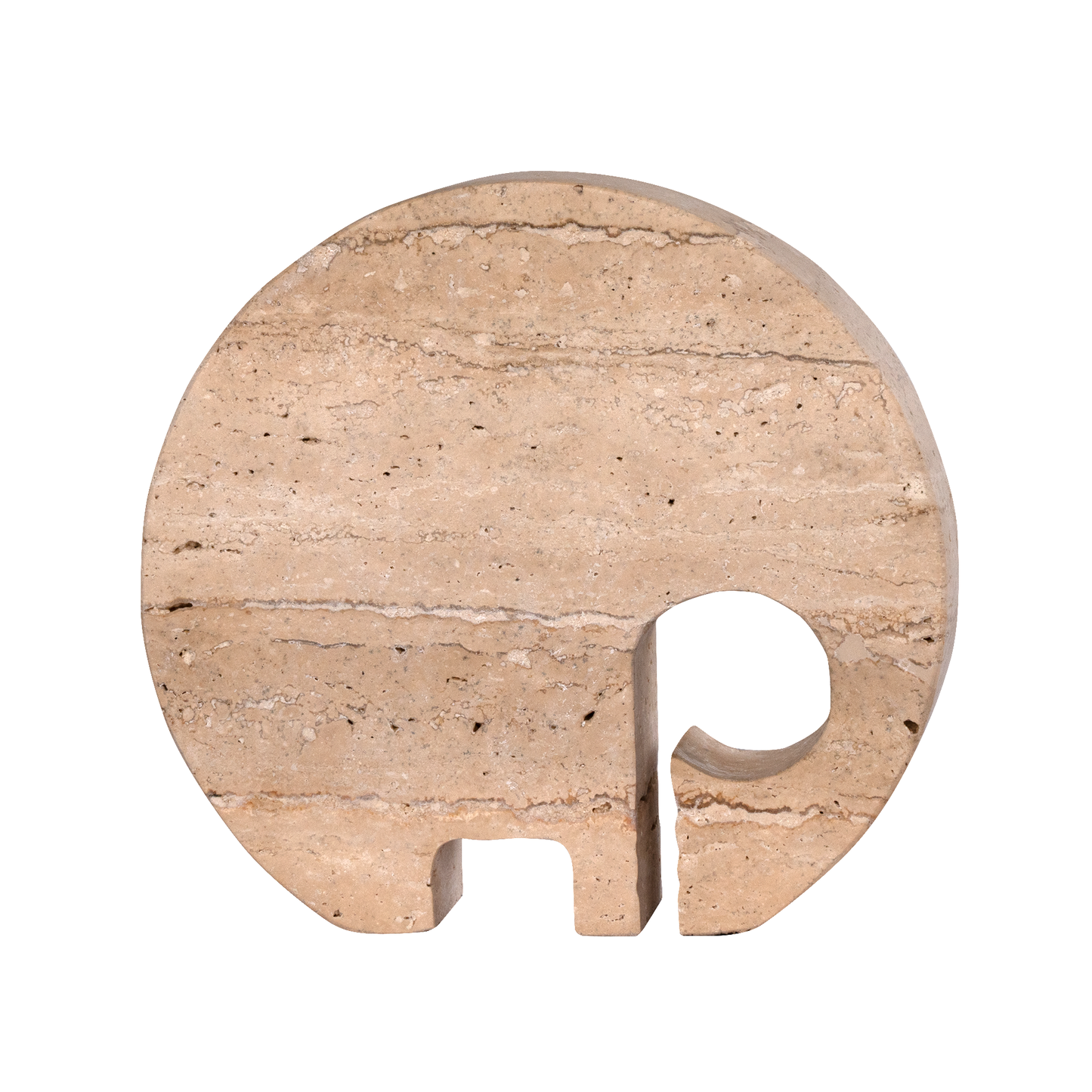 Travertine Elephant Sculpture