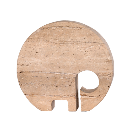 Travertine Elephant Sculpture