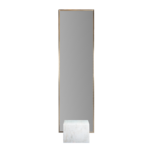 Marmol Floor Mirror White