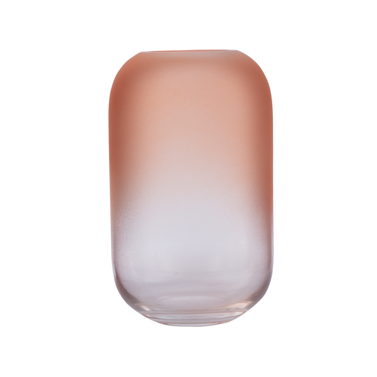 مزهرية زجاجية دخانية